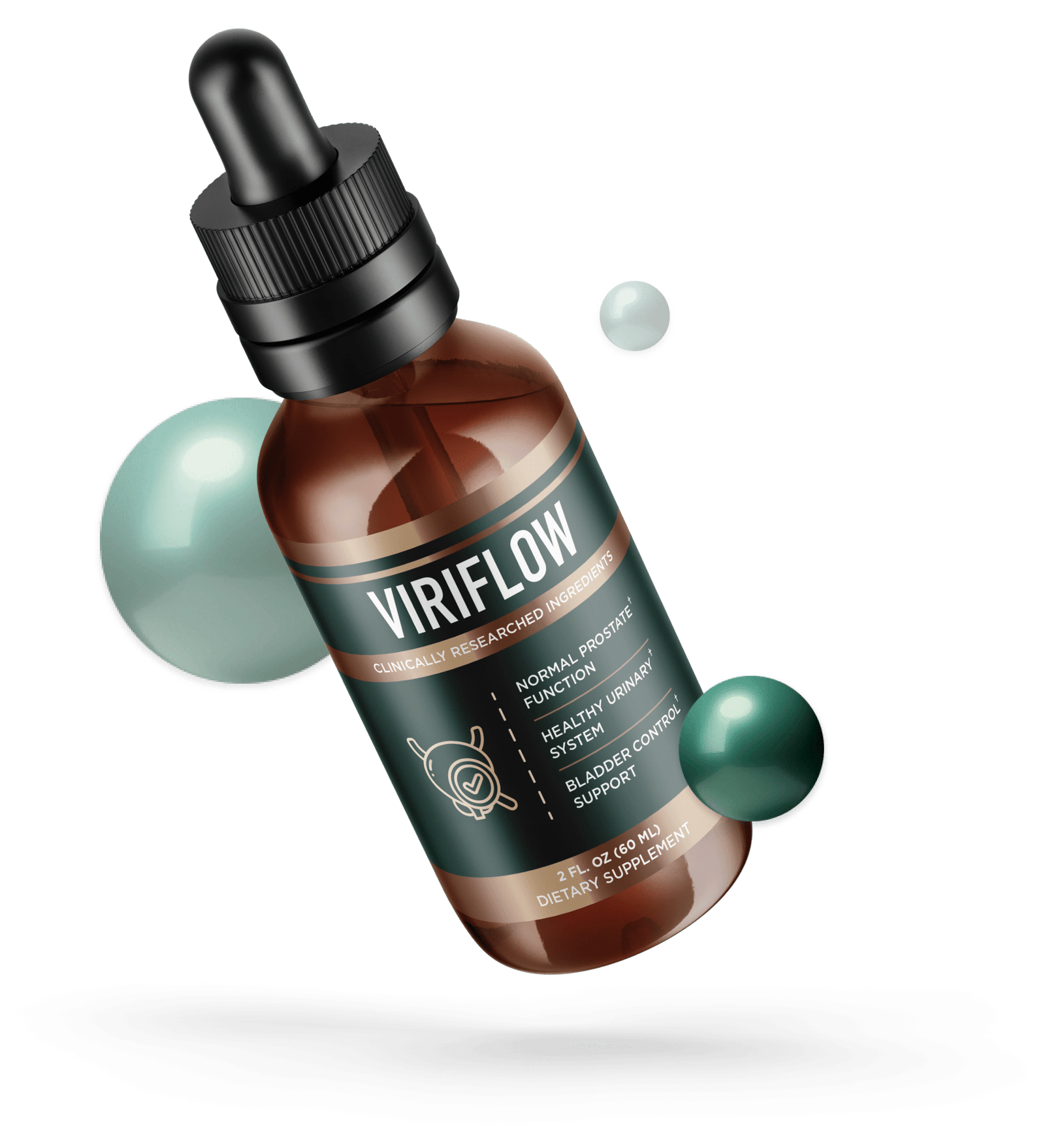 ViriFlow liquid supplement bottle